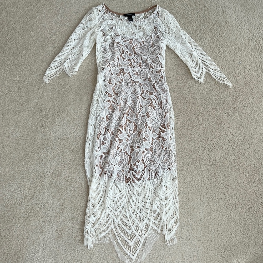 White lacy dress